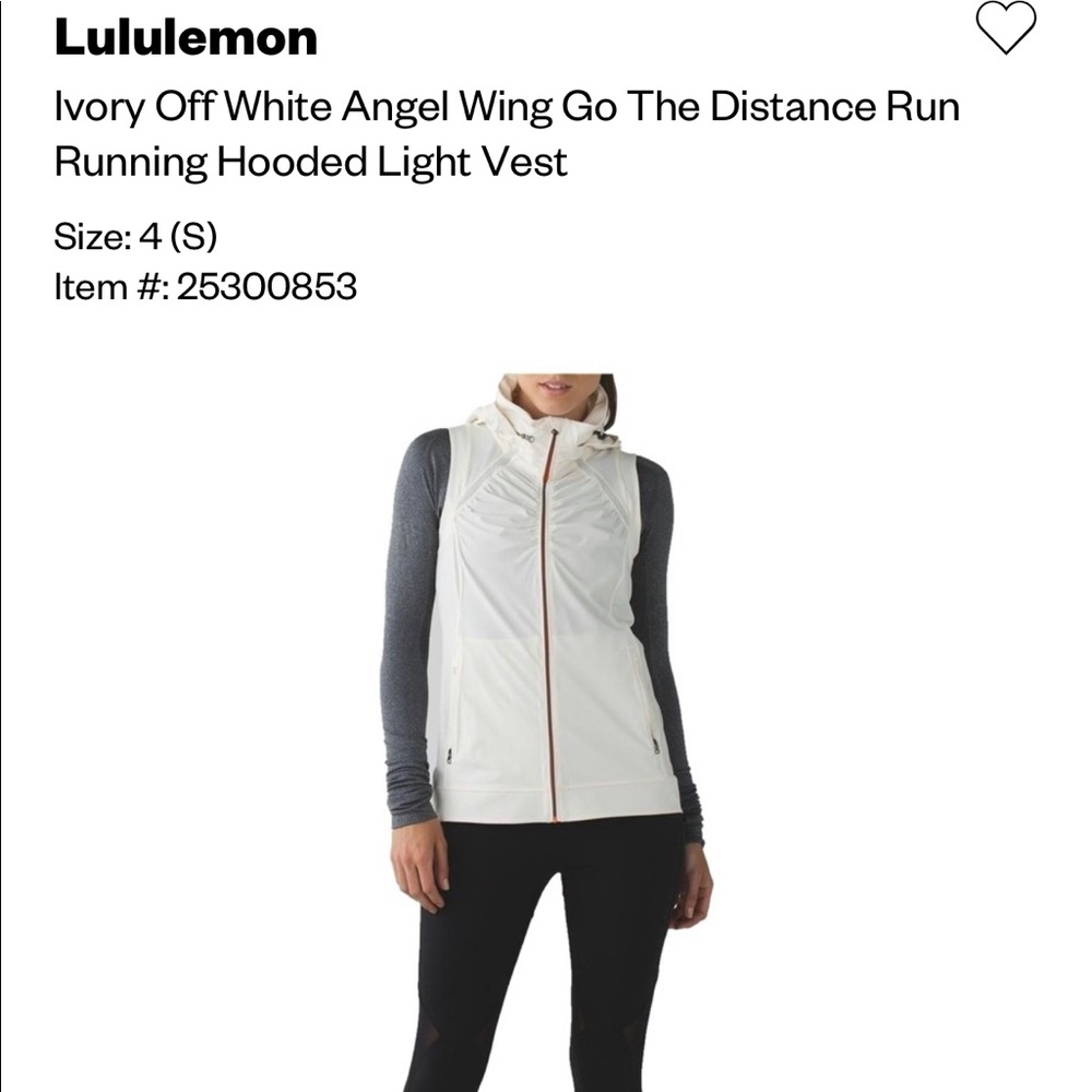 Lulu lemon go the distance vest